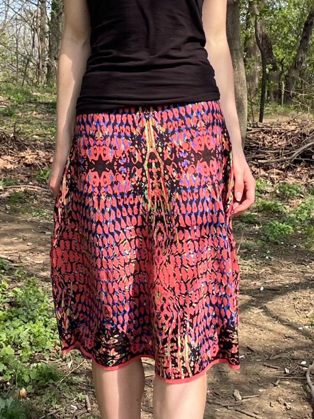 Missoni psychedelic cheetah print skirt